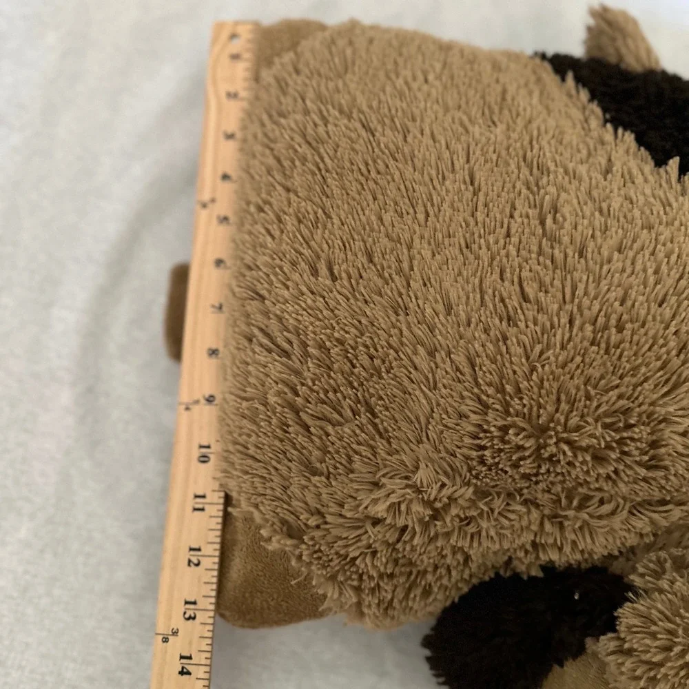 Pillow Pets Original Playful Puppy Brown Tan Dog Plush Folding Stuffed Animal 18